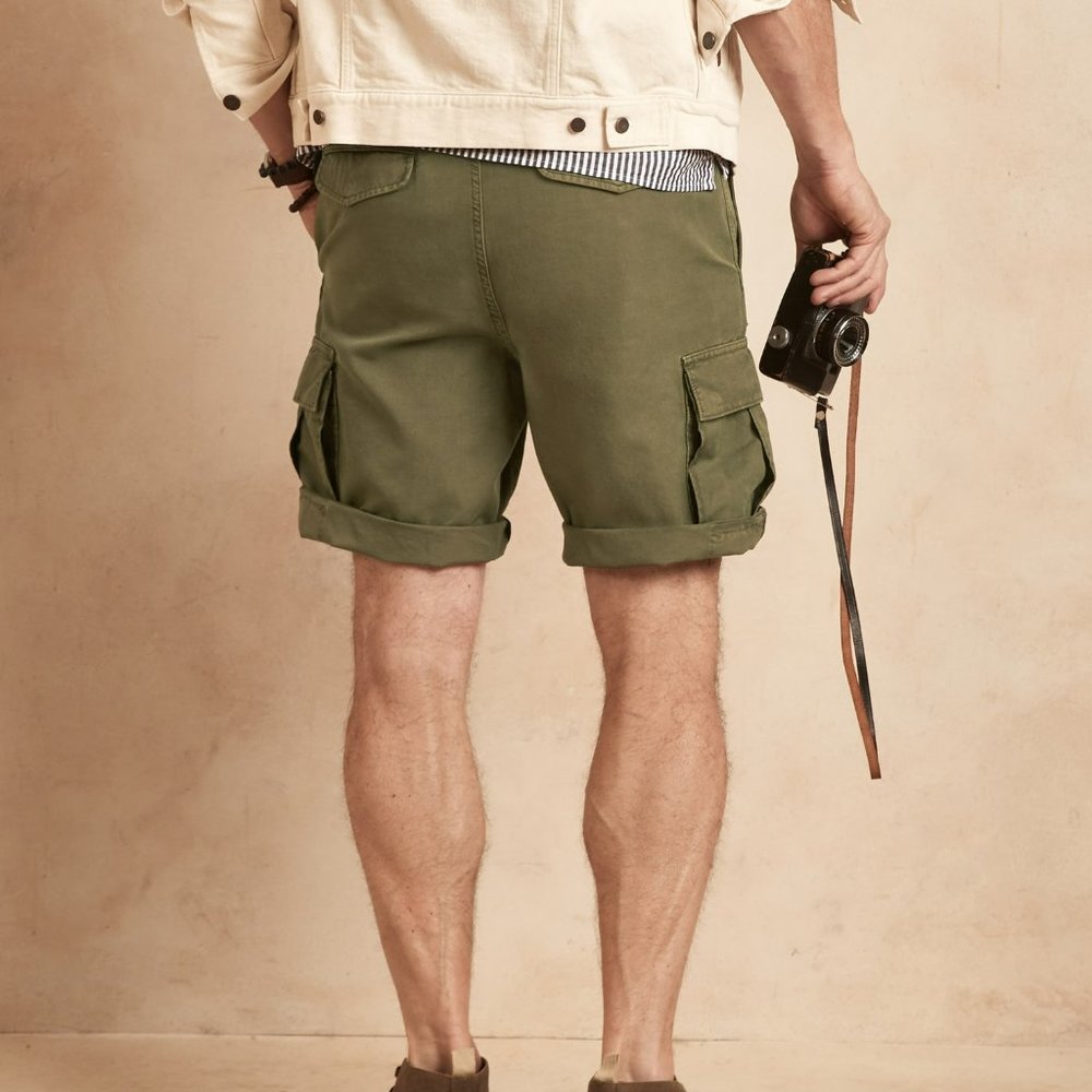 Banana Republic Cotton-Linen 11" Cargo Short